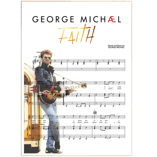 George Michael - Faith Poster - 98typesMusic