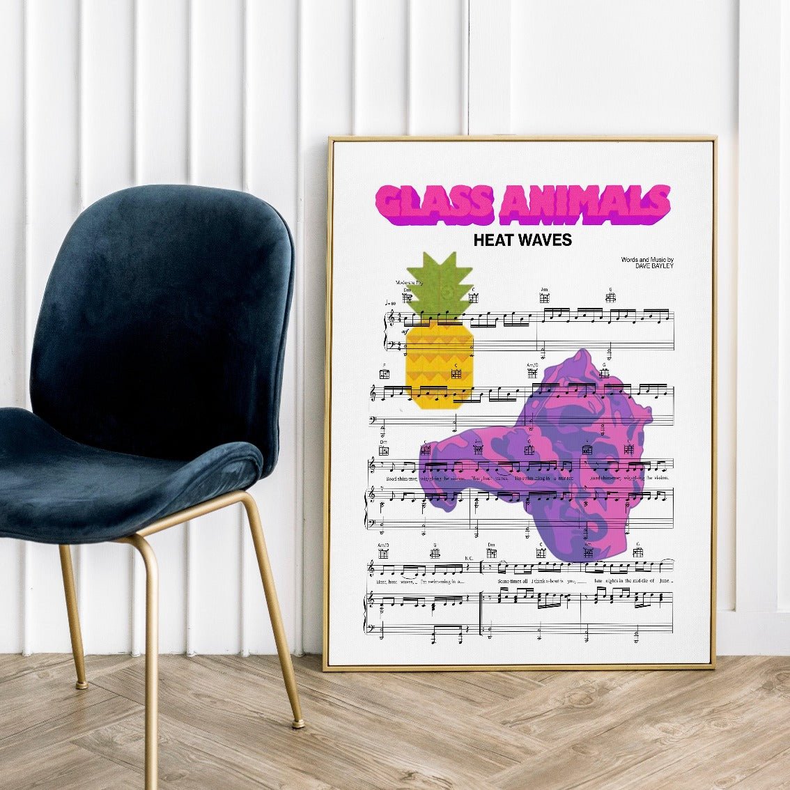 Glas Animnals - HEAT WAVES Poster - 98typesMusic
