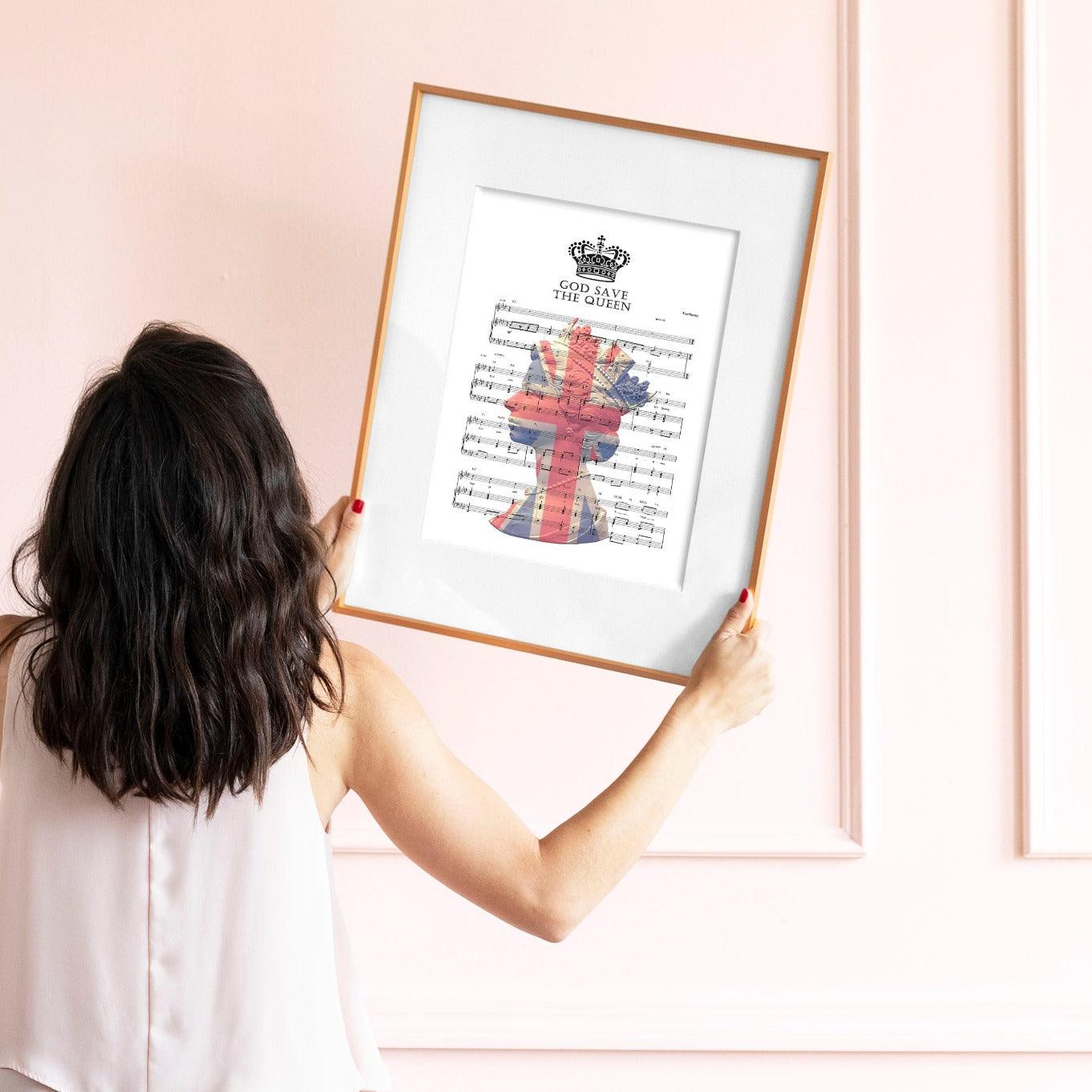 God Save The Queen - Queen Elizabeth II Poster - 98typesMusic