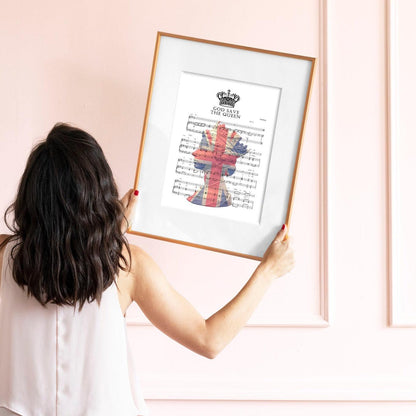 God Save The Queen - Queen Elizabeth II Poster - 98typesMusic