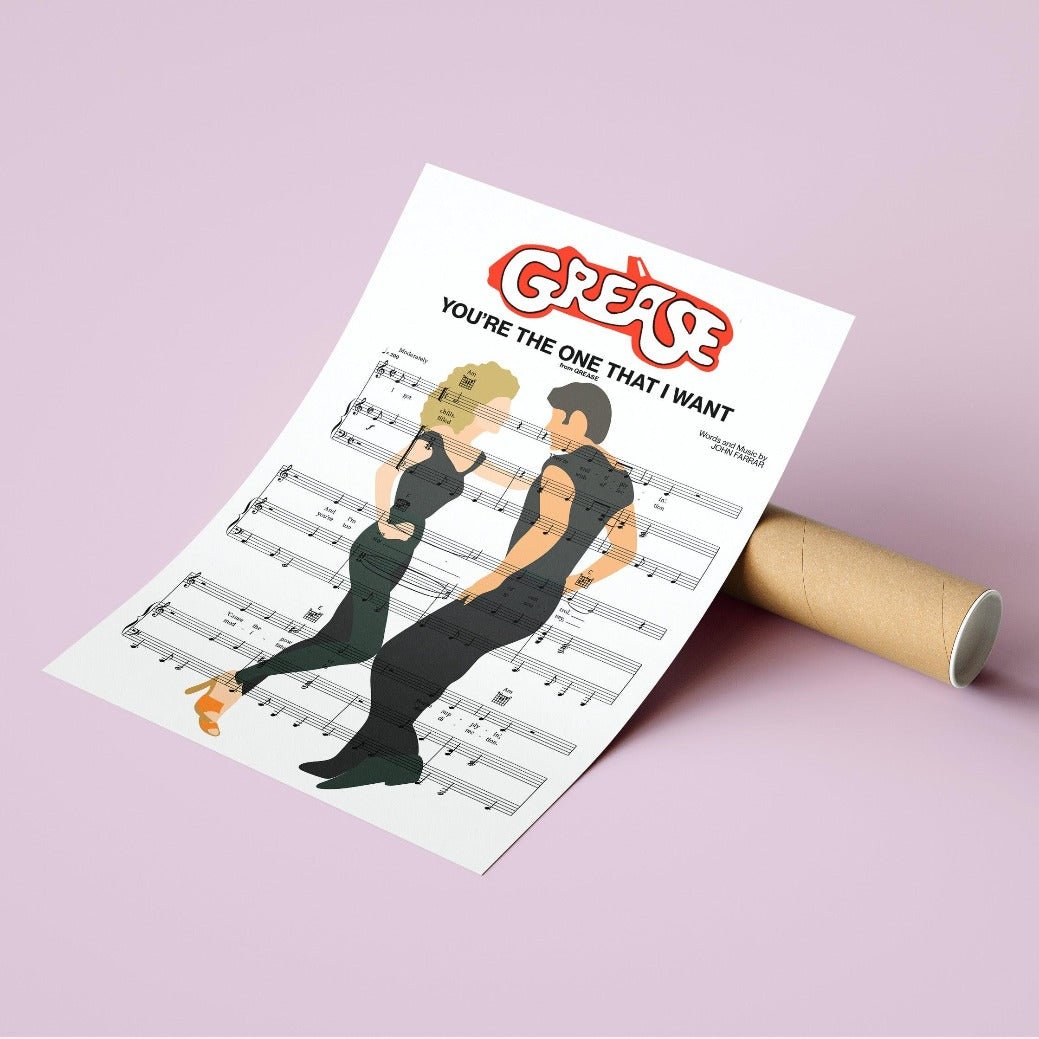 Grease - You're The One That I Want Poster - 98typesMusic