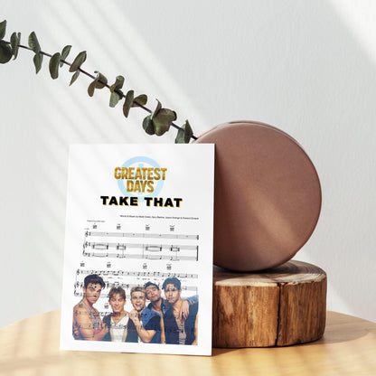 Greatest Day – Take That Poster - 98typesMusic