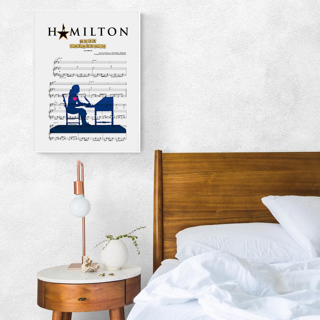 Hamilton - DEAR THEODOSIA Poster - 98typesMusic