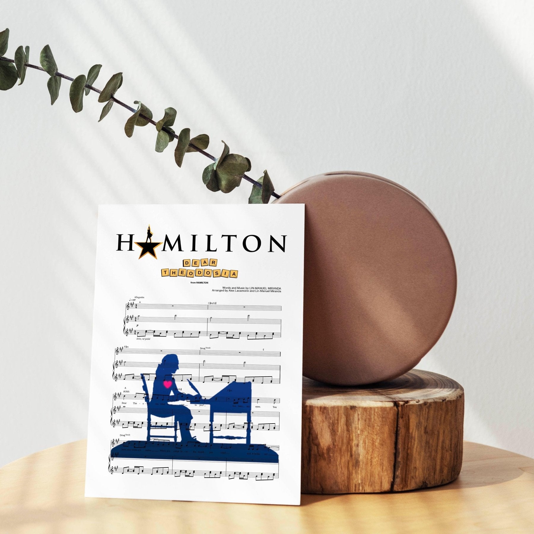 Hamilton - DEAR THEODOSIA Poster - 98typesMusic
