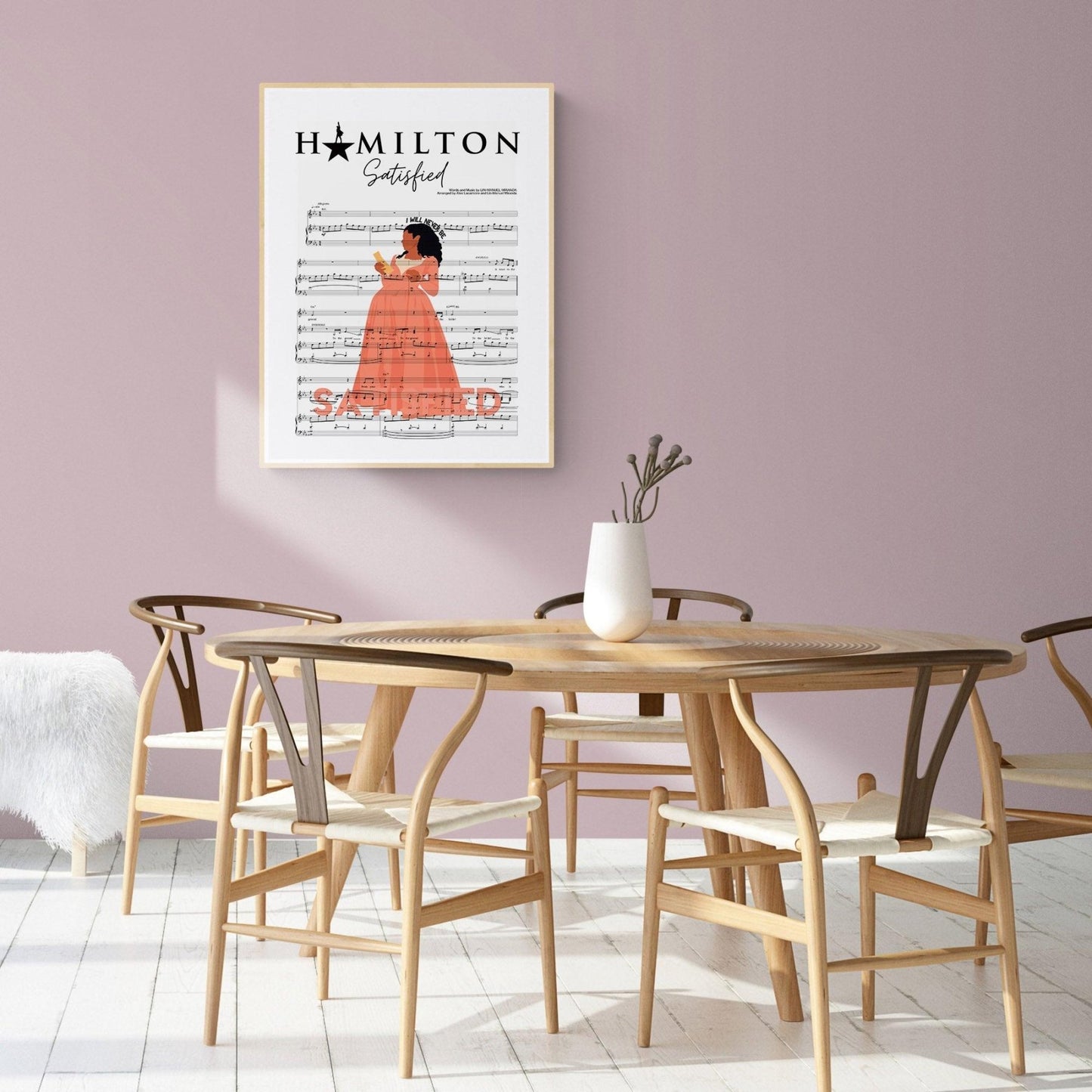 Hamilton - SATISFIED Poster - 98typesMusic