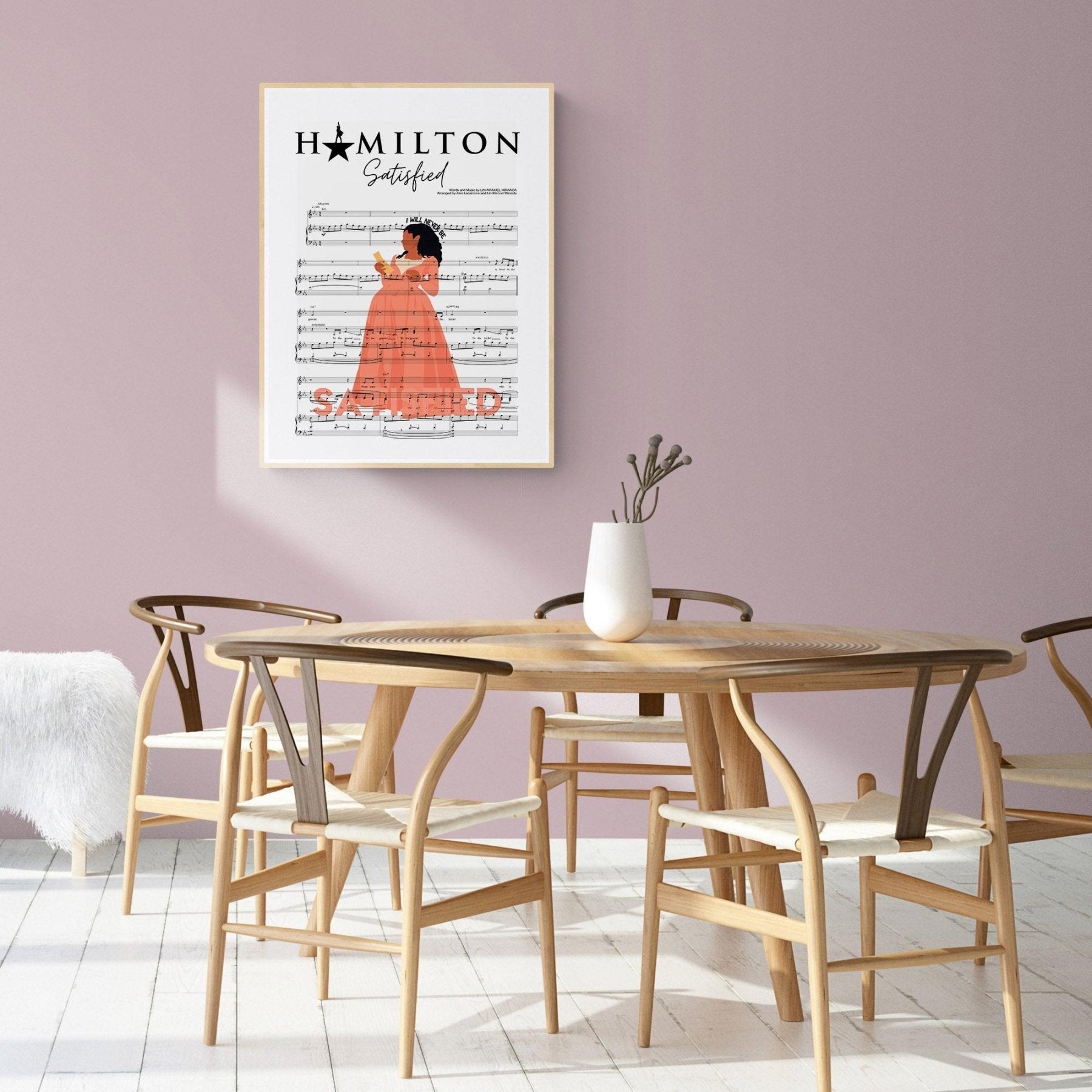 Hamilton - SATISFIED Poster - 98typesMusic