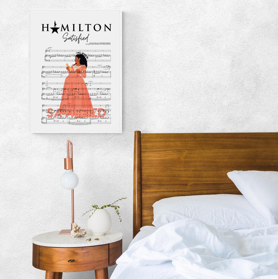 Hamilton - SATISFIED Poster - 98typesMusic