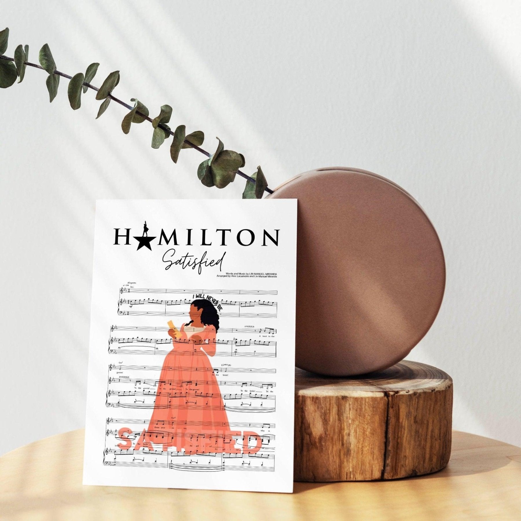 Hamilton - SATISFIED Poster - 98typesMusic