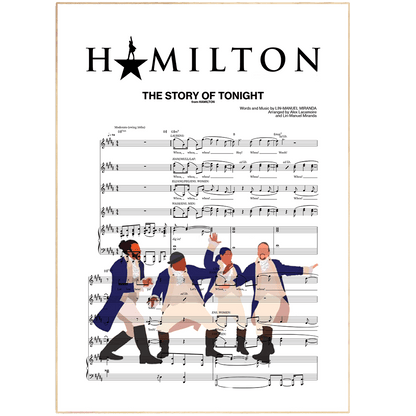 Hamilton - THE STORY OF TONIGHT Poster - 98typesMusic