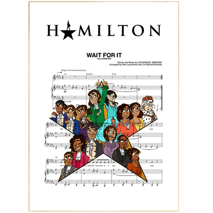Hamilton - Wait for It Print - 98typesMusic