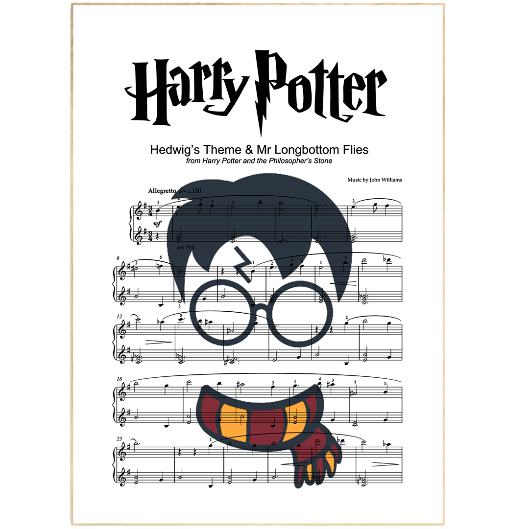 Harry Potter Hedwig's Theme Poster - 98typesMusic