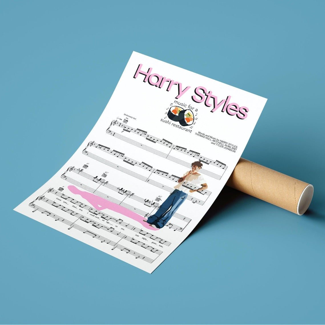 Harry Styles - Music For a Sushi Restaurant Poster - 98typesMusic