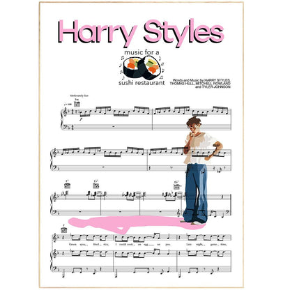 Harry Styles - Music For a Sushi Restaurant Poster - 98typesMusic