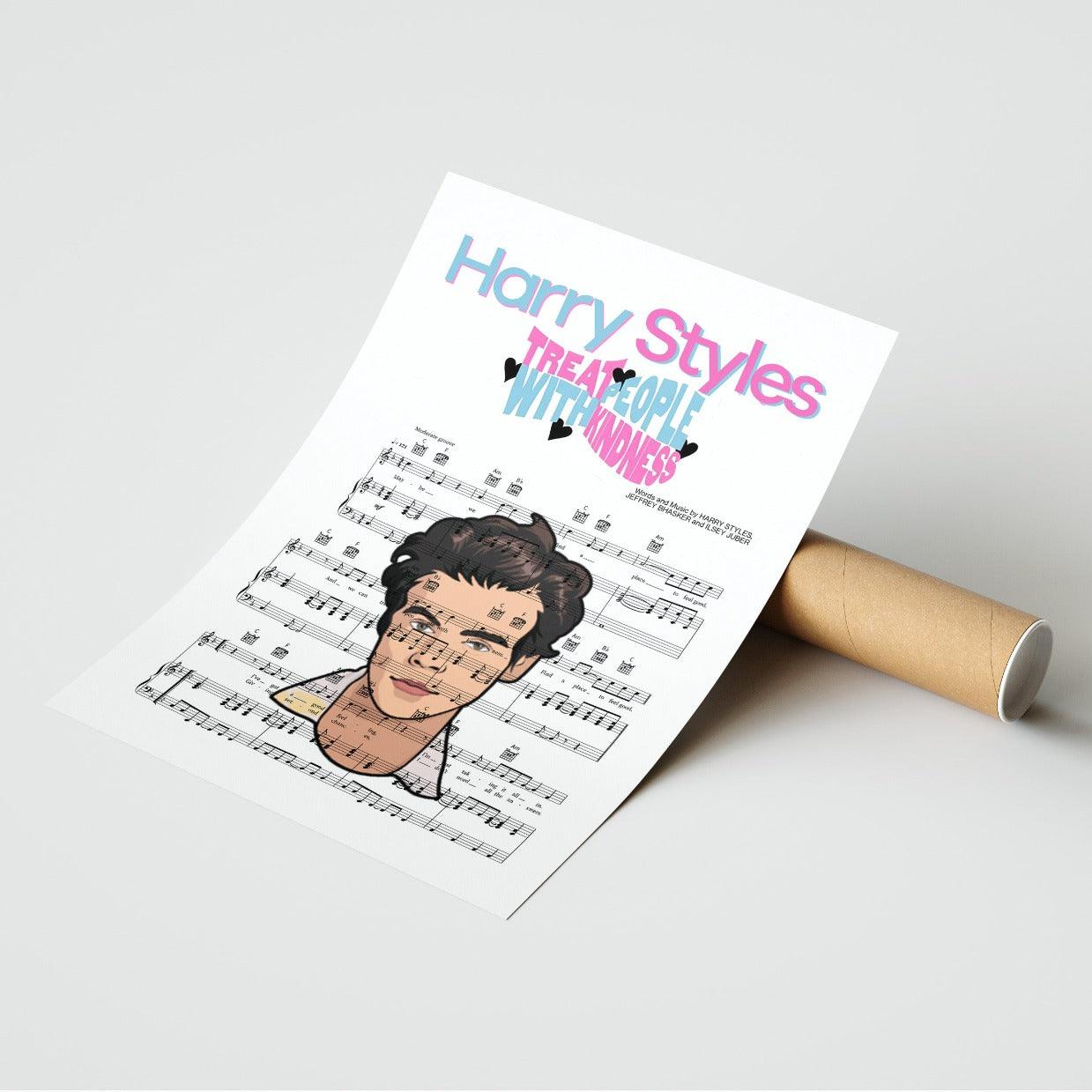 Harry Styles - TREAT PEOPLE WITH KINDNESS Poster - 98typesMusic
