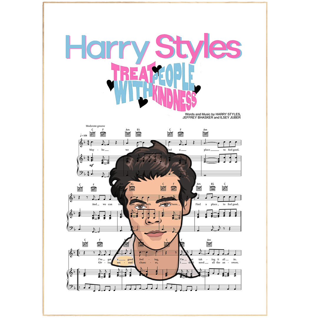 Harry Styles - TREAT PEOPLE WITH KINDNESS Poster - 98typesMusic