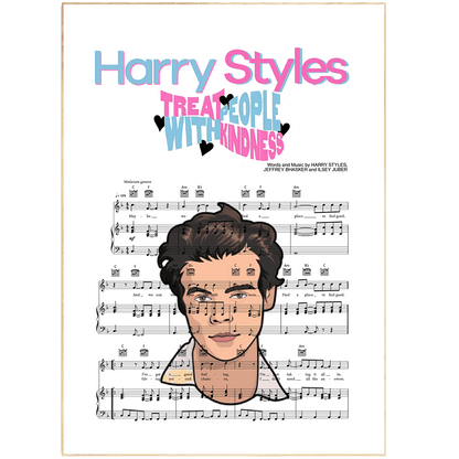 Harry Styles - TREAT PEOPLE WITH KINDNESS Poster - 98typesMusic