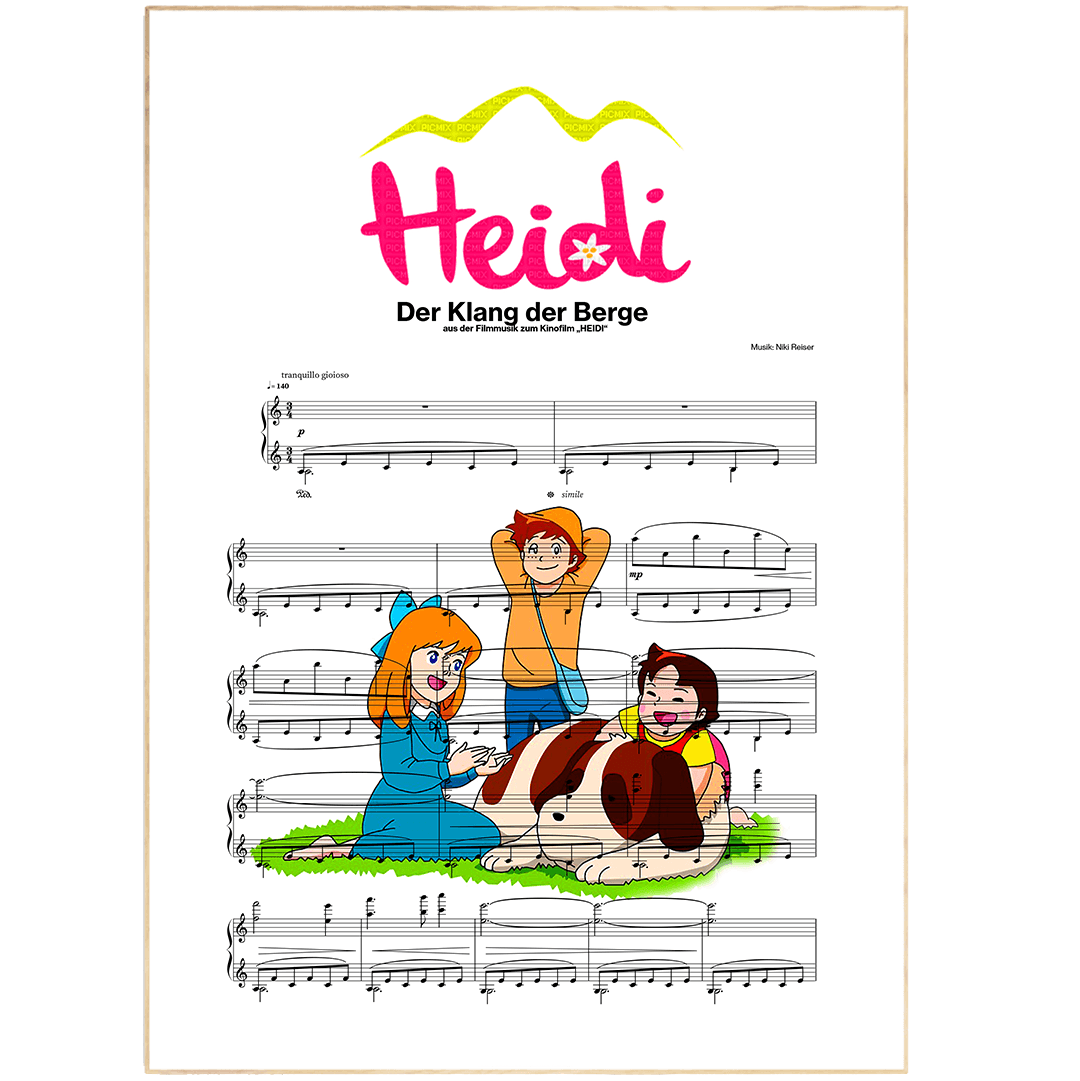 Heidi - Der klang der welt Poster - 98typesMusic
