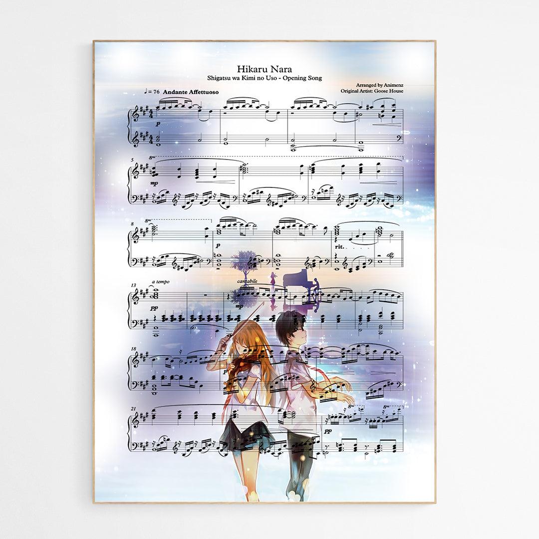 Hikaru Nara - Shigatsu wa Kimi no Uso Poster - 98typesMusic