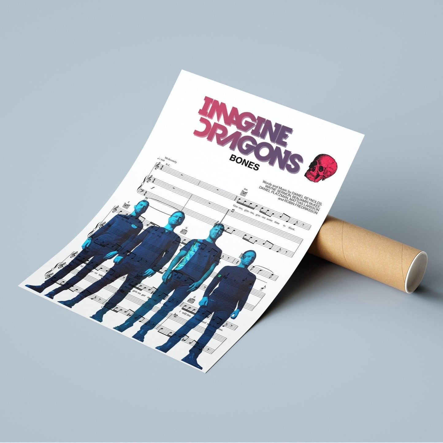 Imagine Dragons - Bones Poster - 98typesMusic