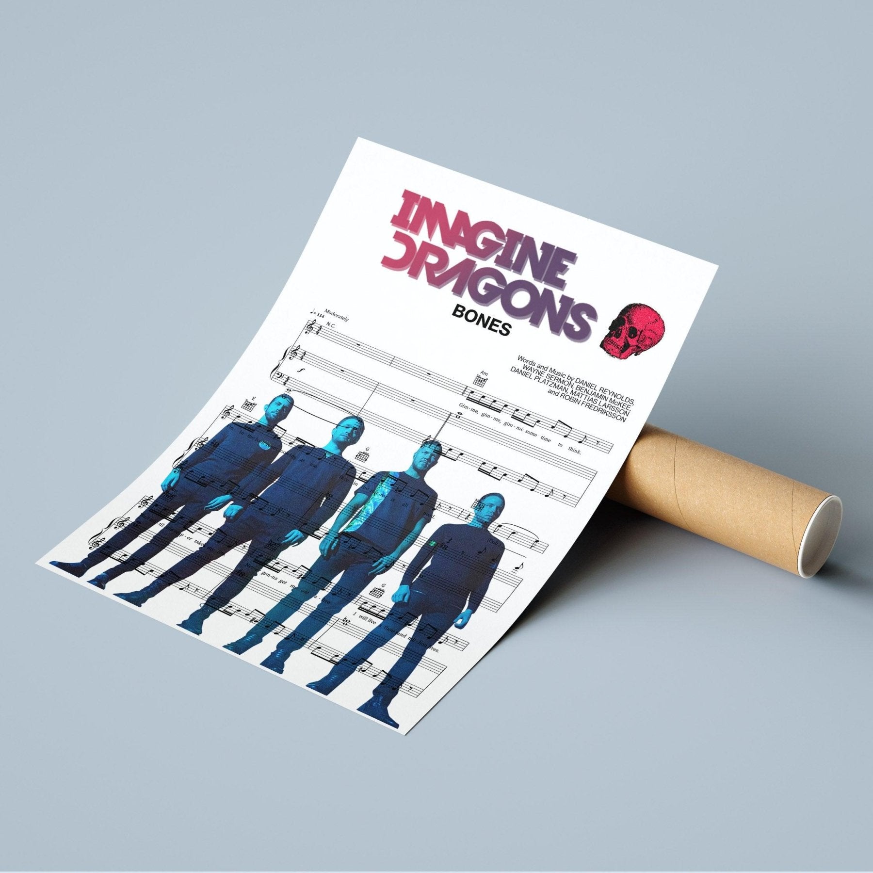 Imagine Dragons - Bones Poster - 98typesMusic