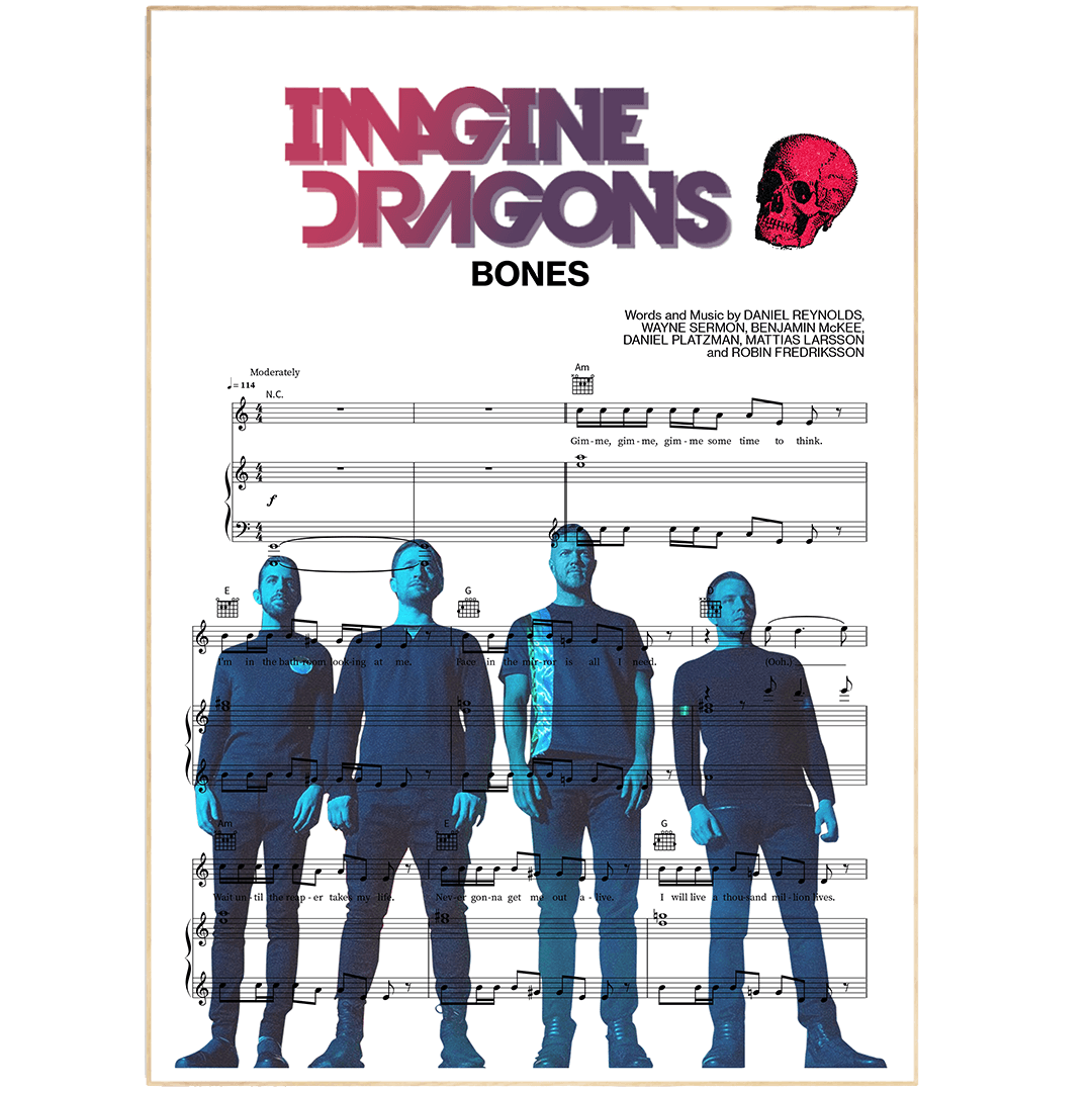 Imagine Dragons - Bones Poster - 98typesMusic