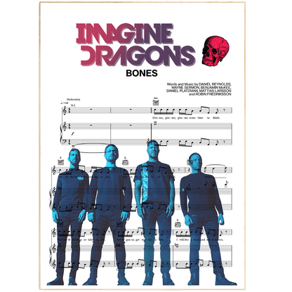 Imagine Dragons - Bones Poster - 98typesMusic