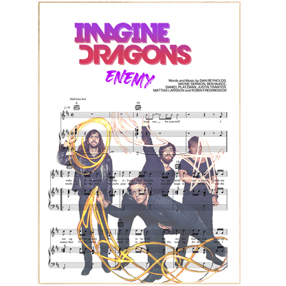 Imagine Dragons - ENEMY Poster - 98typesMusic
