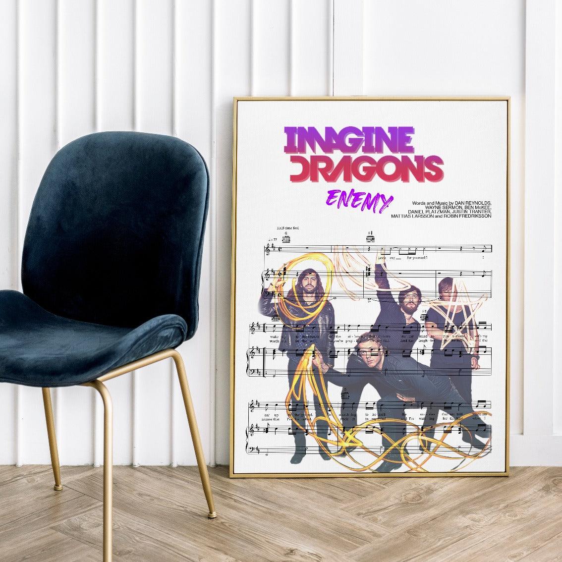 Imagine Dragons - ENEMY Poster - 98typesMusic