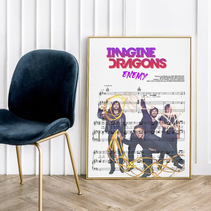 Imagine Dragons - ENEMY Poster - 98typesMusic
