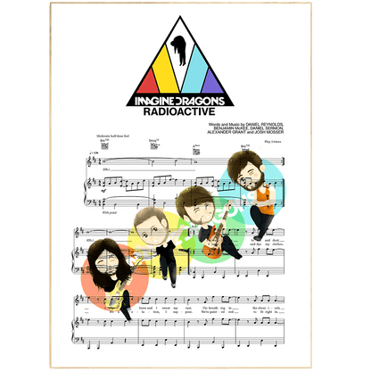 Imagine Dragons - Radioactive Poster - 98typesMusic