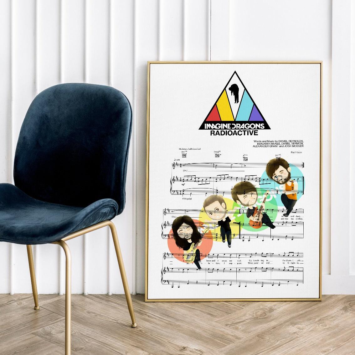 Imagine Dragons - Radioactive Poster - 98typesMusic