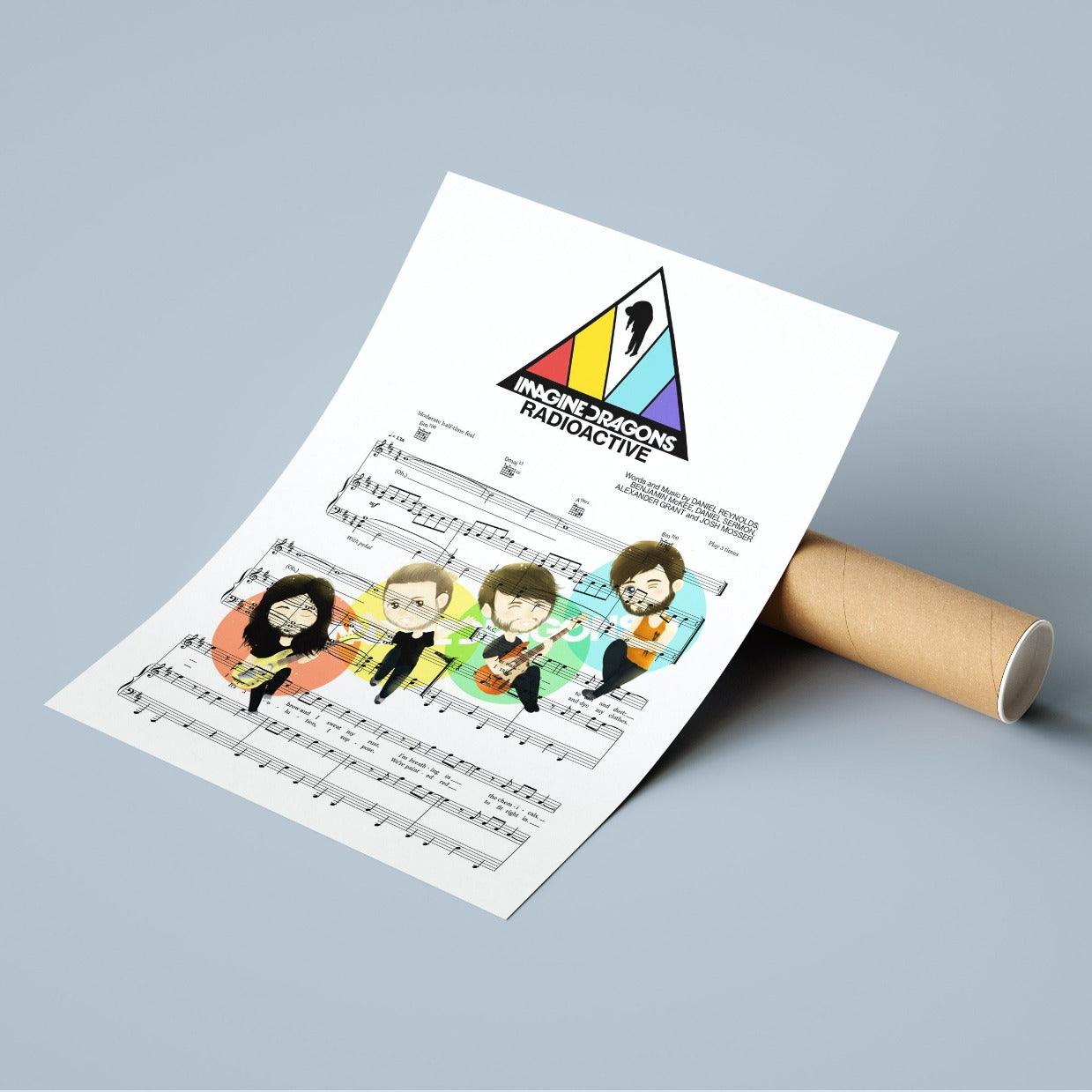 Imagine Dragons - Radioactive Poster - 98typesMusic