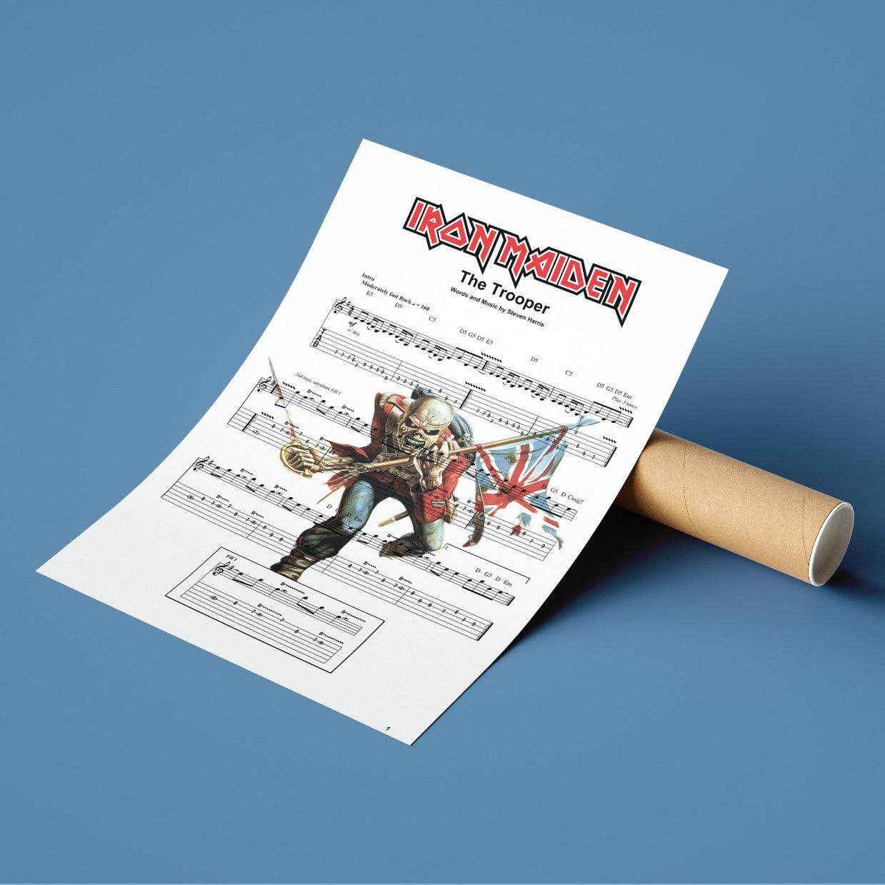 Iron Maiden - The Trooper Poster - 98typesMusic