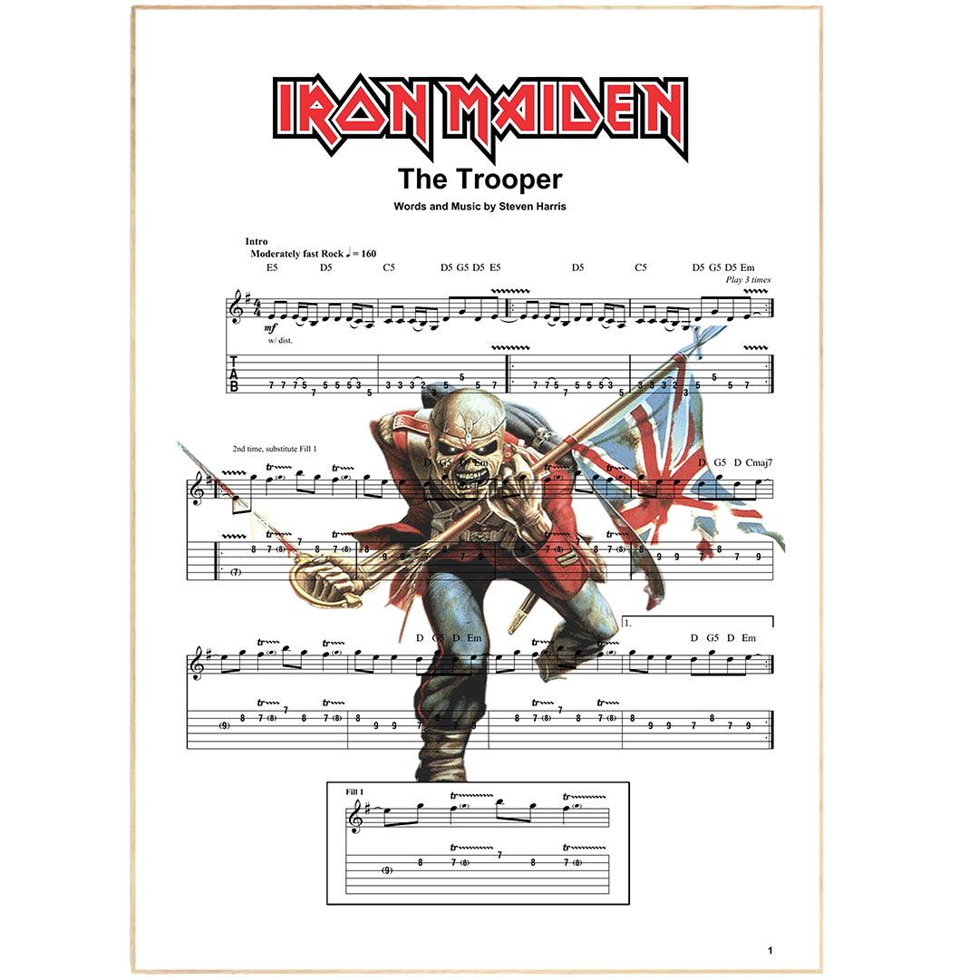 Iron Maiden - The Trooper Poster - 98typesMusic