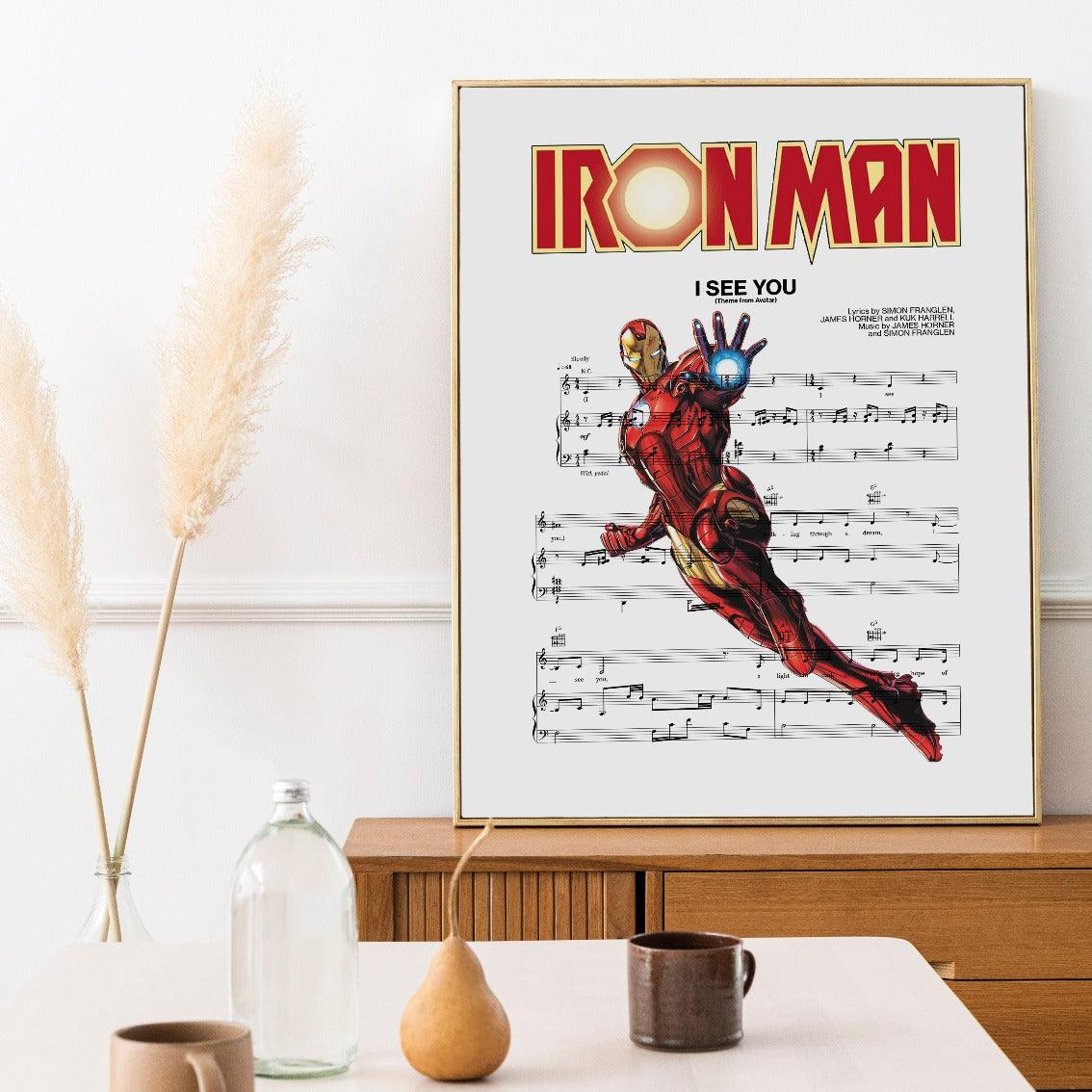 Iron man Main Theme Poster - 98typesMusic