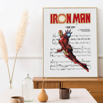 Iron man Main Theme Poster - 98typesMusic