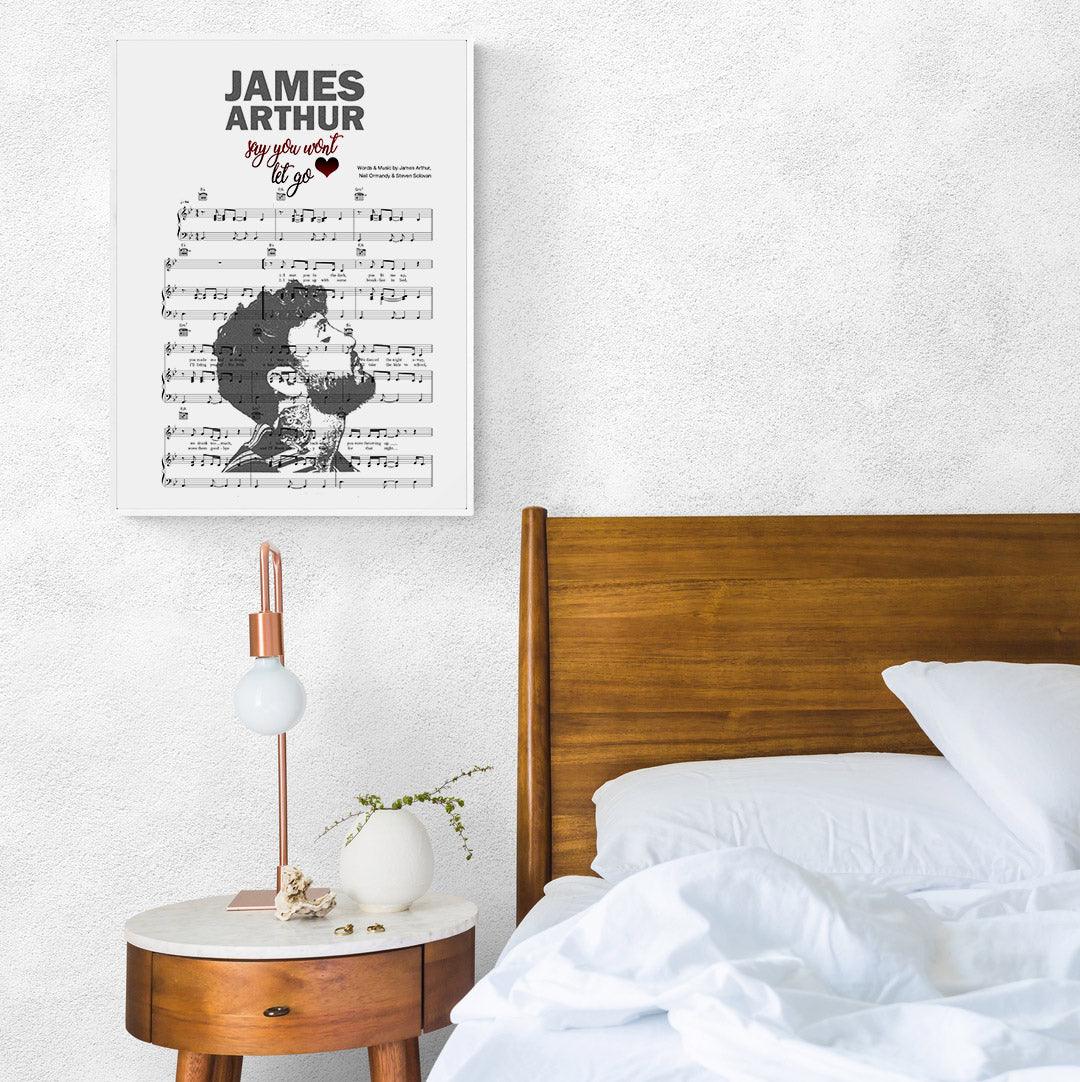 James Arthur - Say You Won't Let Go Poster - 98typesMusic