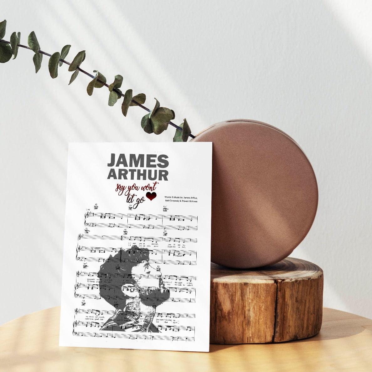 James Arthur - Say You Won't Let Go Poster - 98typesMusic