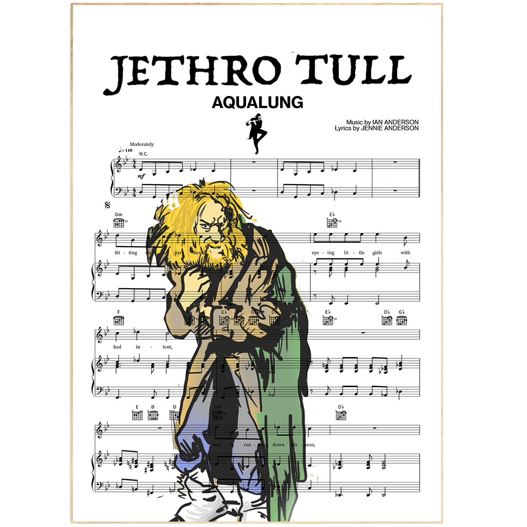 Jethro Tull - Aqualung Poster - 98typesMusic