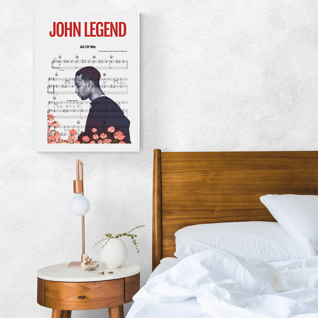 John Legend - All Of Me Poster - 98typesMusic