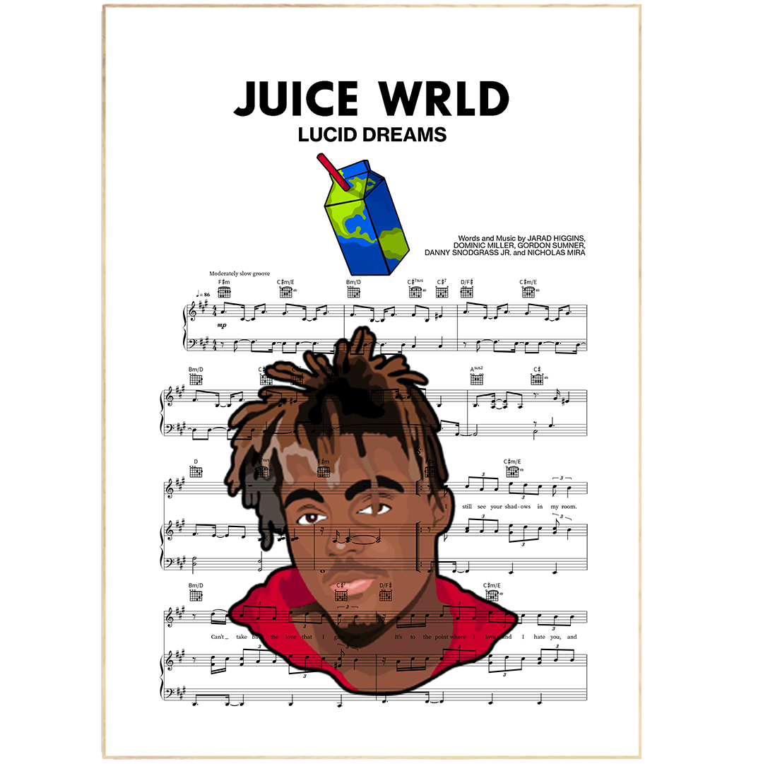 Juice Wrld - Lucid Dreams Poster - 98typesMusic