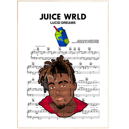 Juice Wrld - Lucid Dreams Poster - 98typesMusic