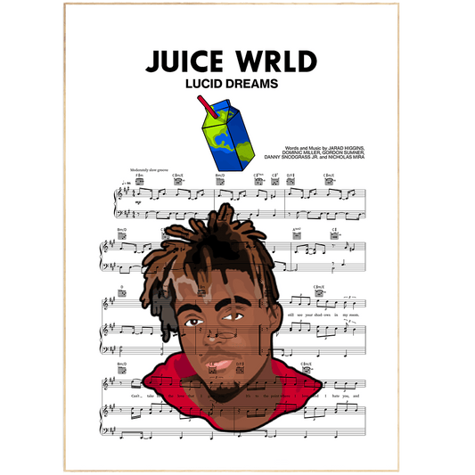 Juice Wrld - Lucid Dreams Poster - 98typesMusic