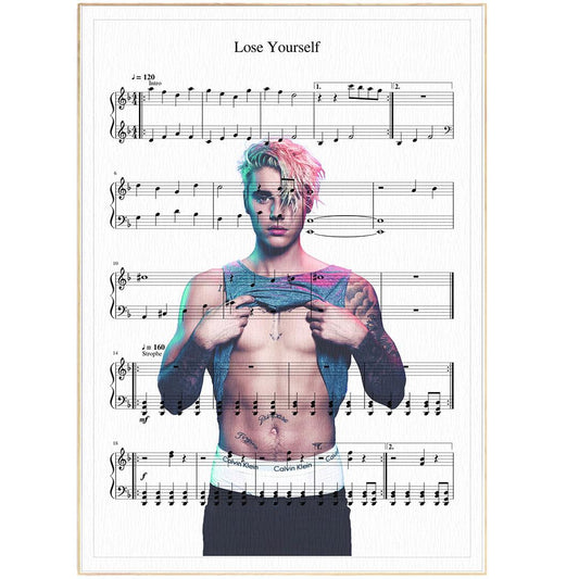 Justin Bieber - Love Yourself Song Print - 98typesMusic