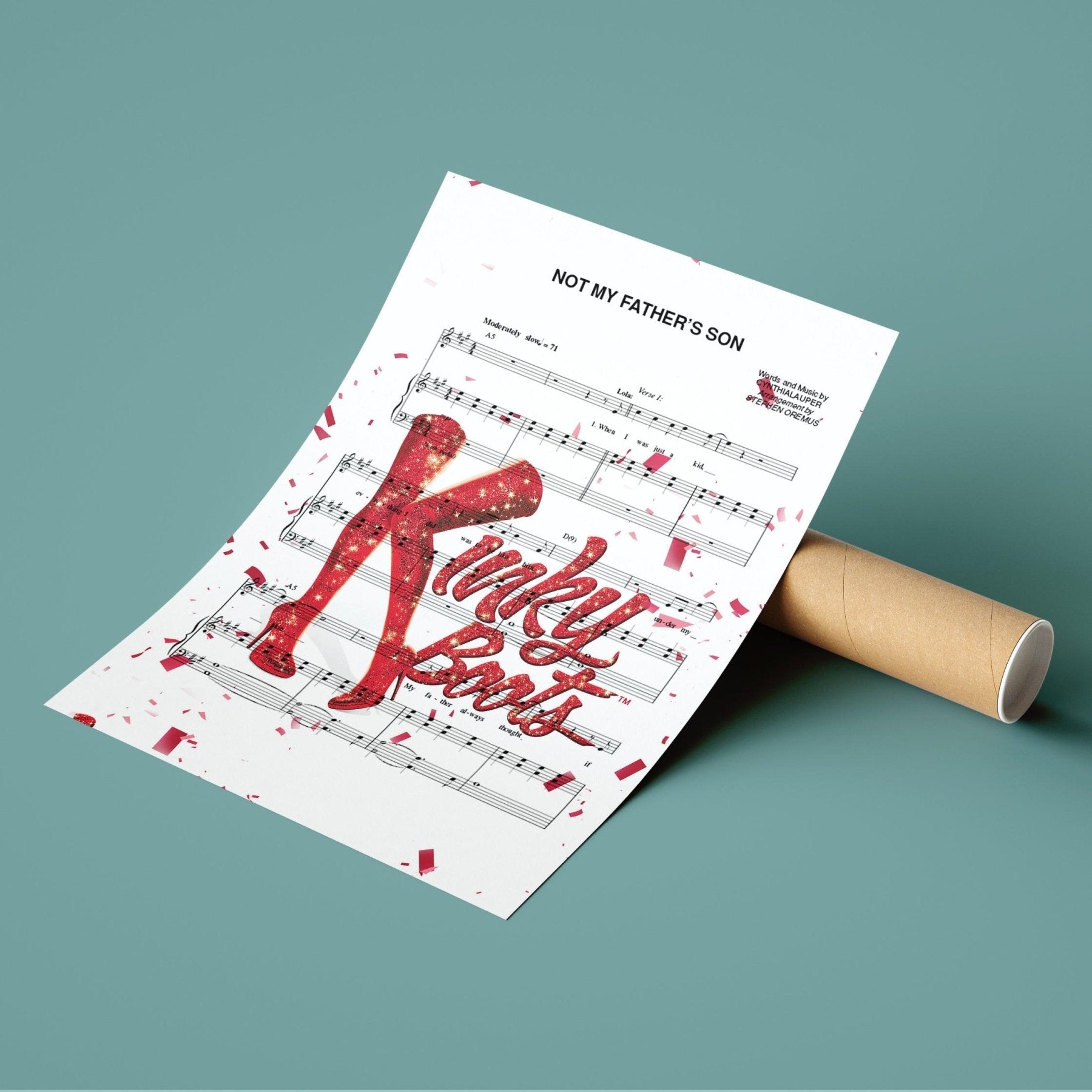 Kinky Boots - Not My Father's Son Poster - 98typesMusic