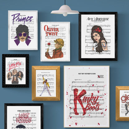 Kinky Boots - Not My Father's Son Poster - 98typesMusic