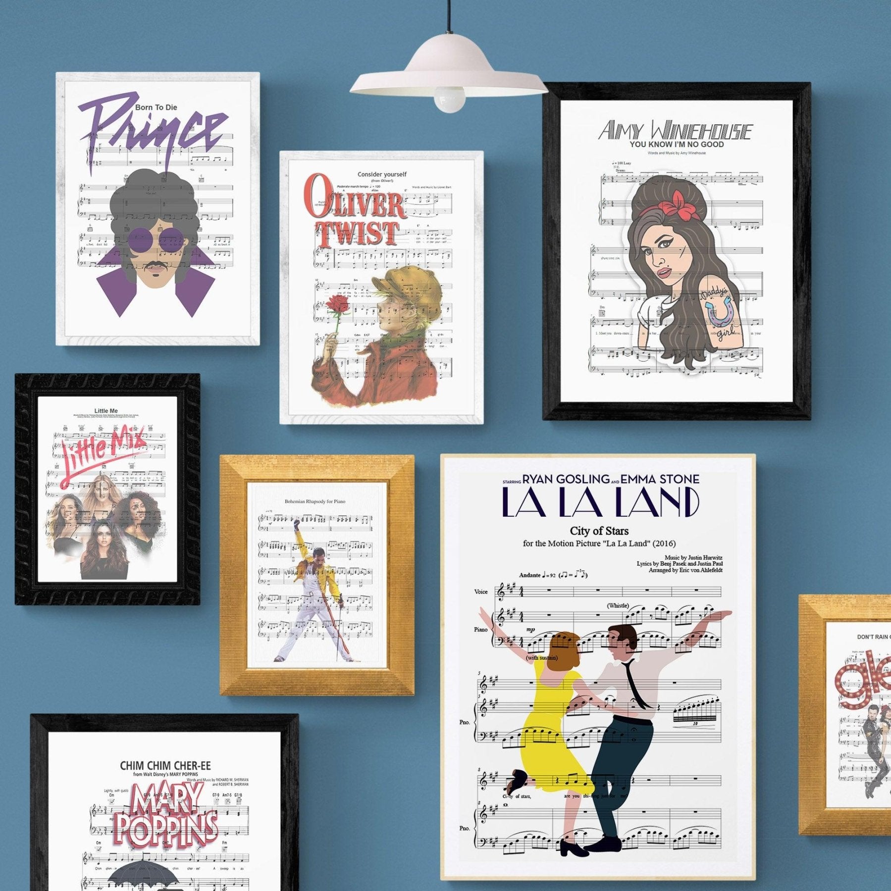 La La Land - City of Stars Song Lyric Print - 98typesMusic
