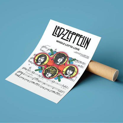 Led Zeppelin - Whole Lotta Love Poster - 98typesMusic