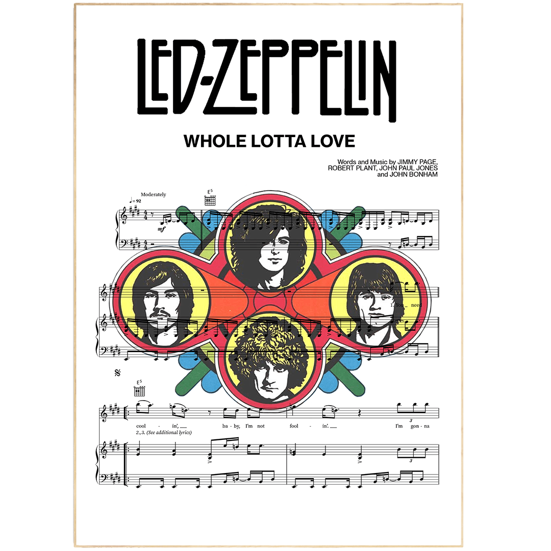 Led Zeppelin - Whole Lotta Love Poster - 98typesMusic