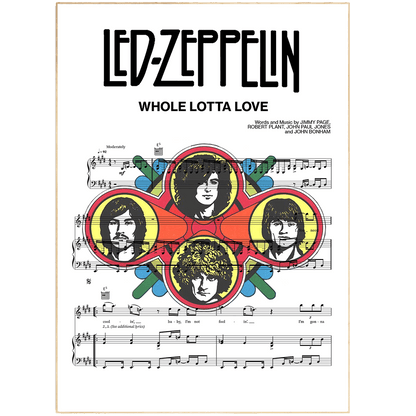 Led Zeppelin - Whole Lotta Love Poster - 98typesMusic